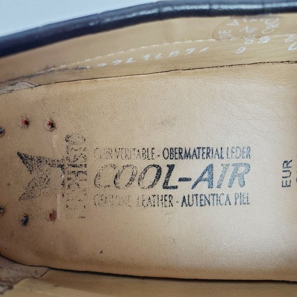 Mephisto Cool Air Women's Brown Embossed Leather Comfort Heel Penny Loafer Sz 9 - Picture 9 of 10